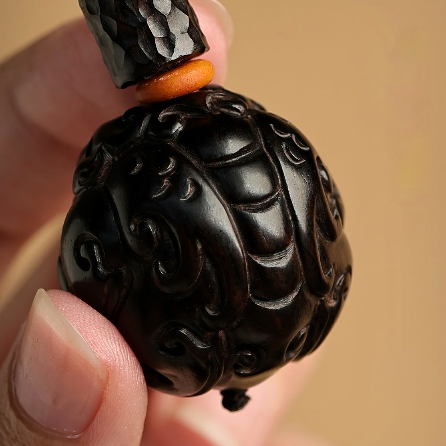 Zen Peace Handcrafted Black Sandalwood Pi Xiu Locket – Harnessing Nature's Powe